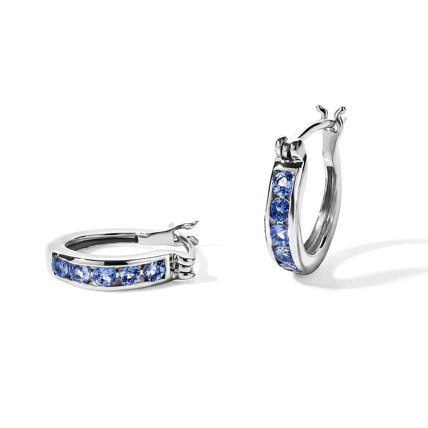 EverTrue Tanzanite 0.75 ctw Earrings in Platinum Bond
