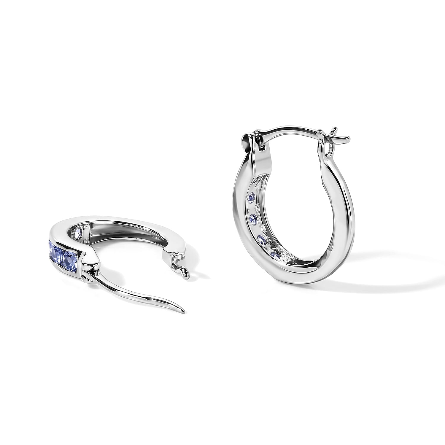 EverTrue Tanzanite 0.75 ctw Earrings in Platinum Bond
