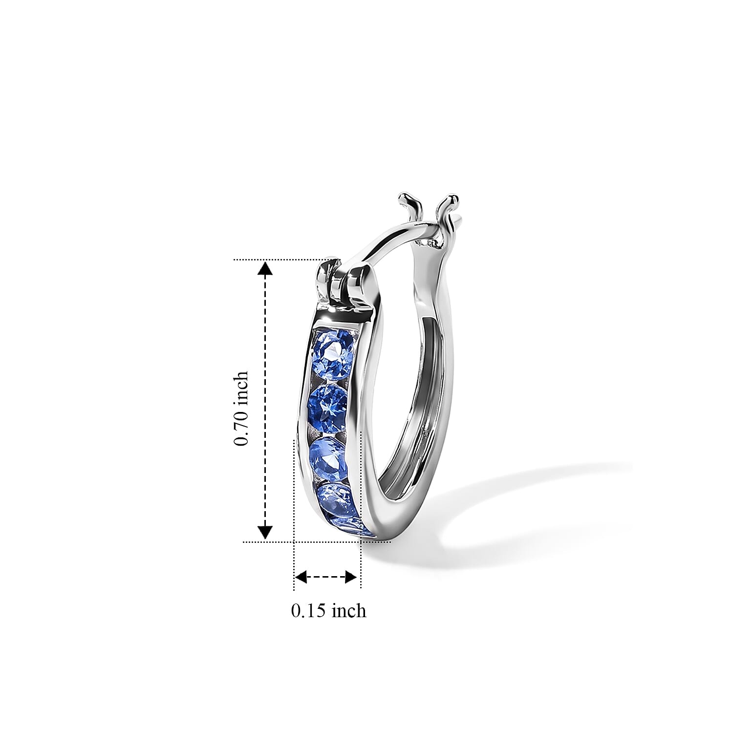 EverTrue Tanzanite 0.75 ctw Earrings in Platinum Bond