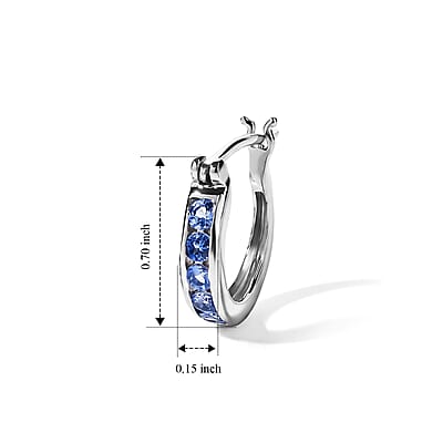 EverTrue Tanzanite 0.75 ctw Earrings in Platinum Bond