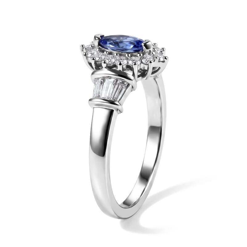 D'Joy Azure Aria – Tanzanite Halo Ring