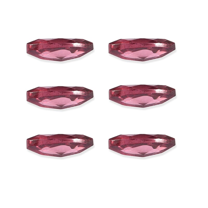 Orissa Rose Garnet Set of 6 (Mrq 5x2.5 mm) 1.05 ctw