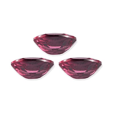 Orissa Rose Garnet Set of 3 (Ovl 7x5 mm) 2.90 ctw