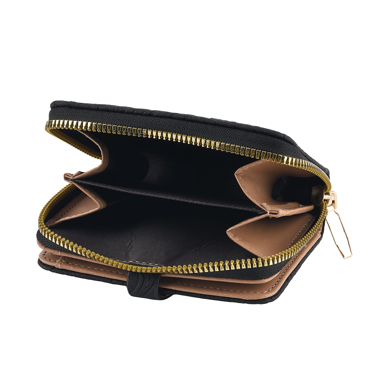 La Marey Black Faux Leather Set of 2 - Crossbody Bag and Wallet