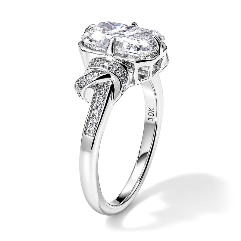Epic Deal Bond Collection IGI Certified 10K White Gold Luxuriant Lab Grown Diamond (G, VS) Ring (Size 5.0) (4.40 g) 3.20 ctw