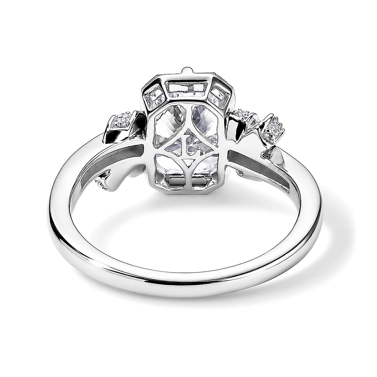 Epic Deal Bond Collection IGI Certified 10K White Gold Luxuriant Lab Grown Diamond (G, VS) Ring (Size 5.0) (4.40 g) 3.20 ctw