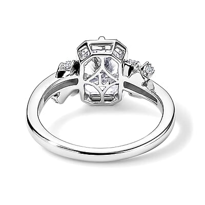 Epic Deal Bond Collection IGI Certified 10K White Gold Luxuriant Lab Grown Diamond (G, VS) Ring (Size 5.0) (4.40 g) 3.20 ctw