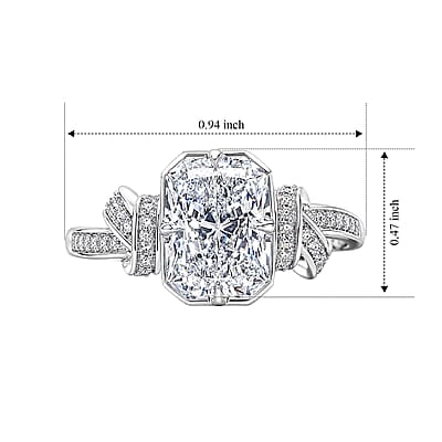 Epic Deal Bond Collection IGI Certified 10K White Gold Luxuriant Lab Grown Diamond (G, VS) Ring (Size 5.0) (4.40 g) 3.20 ctw