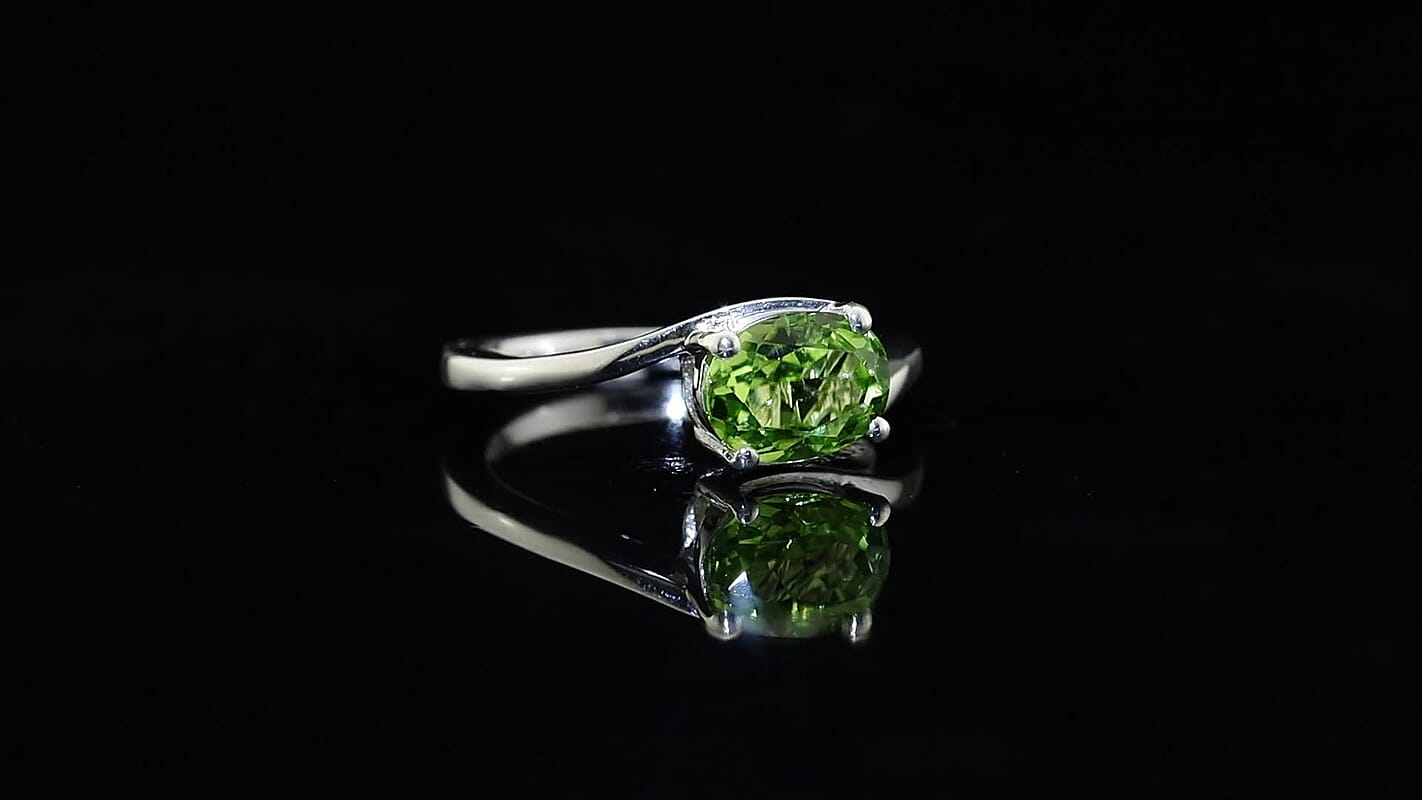 D''Joy Premium Serra Gaucha Citrine 1.10 ctw Band Ring in Rhodium Over Sterling Silver (Size 10.0)