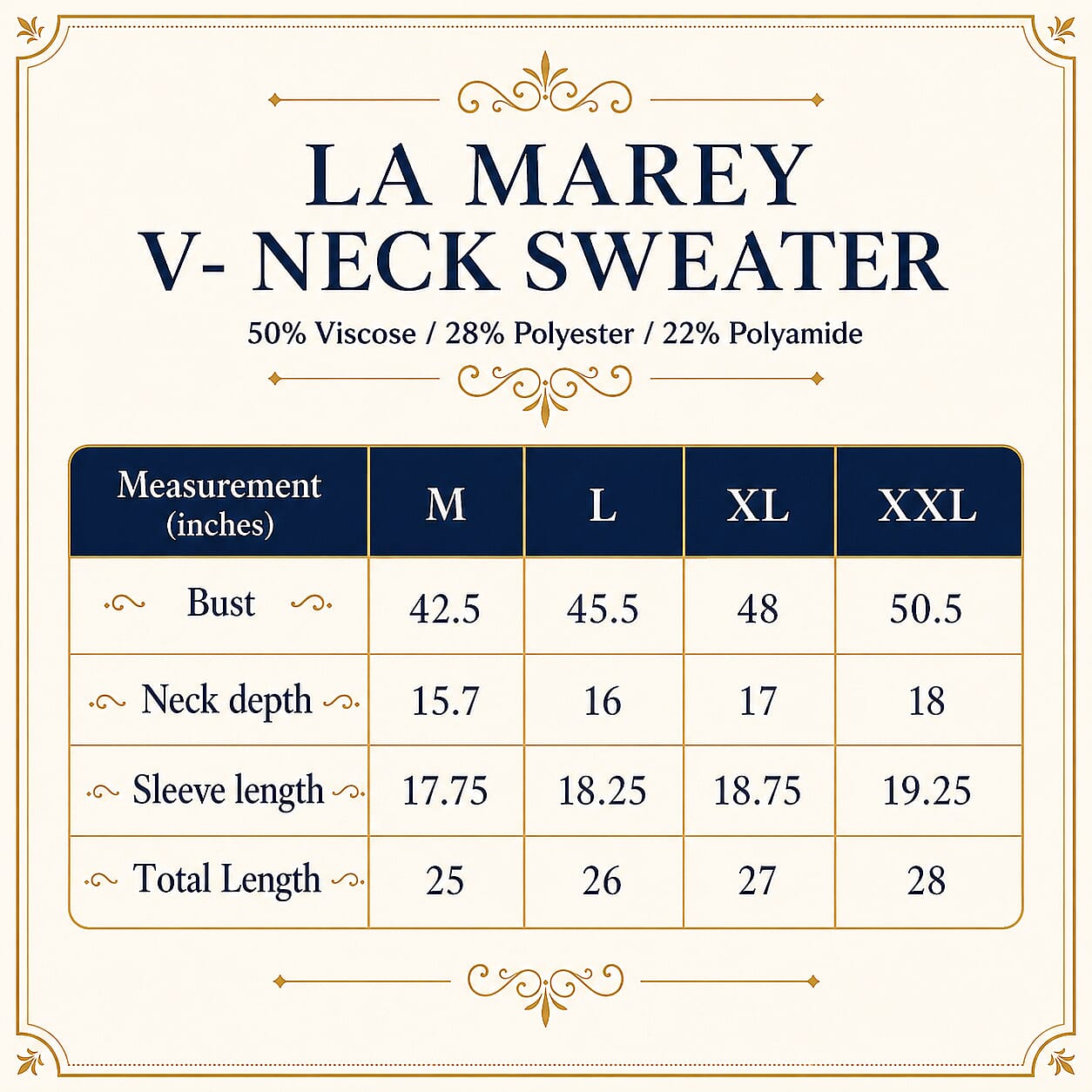 La Marey Black V-Neck Sweater - L