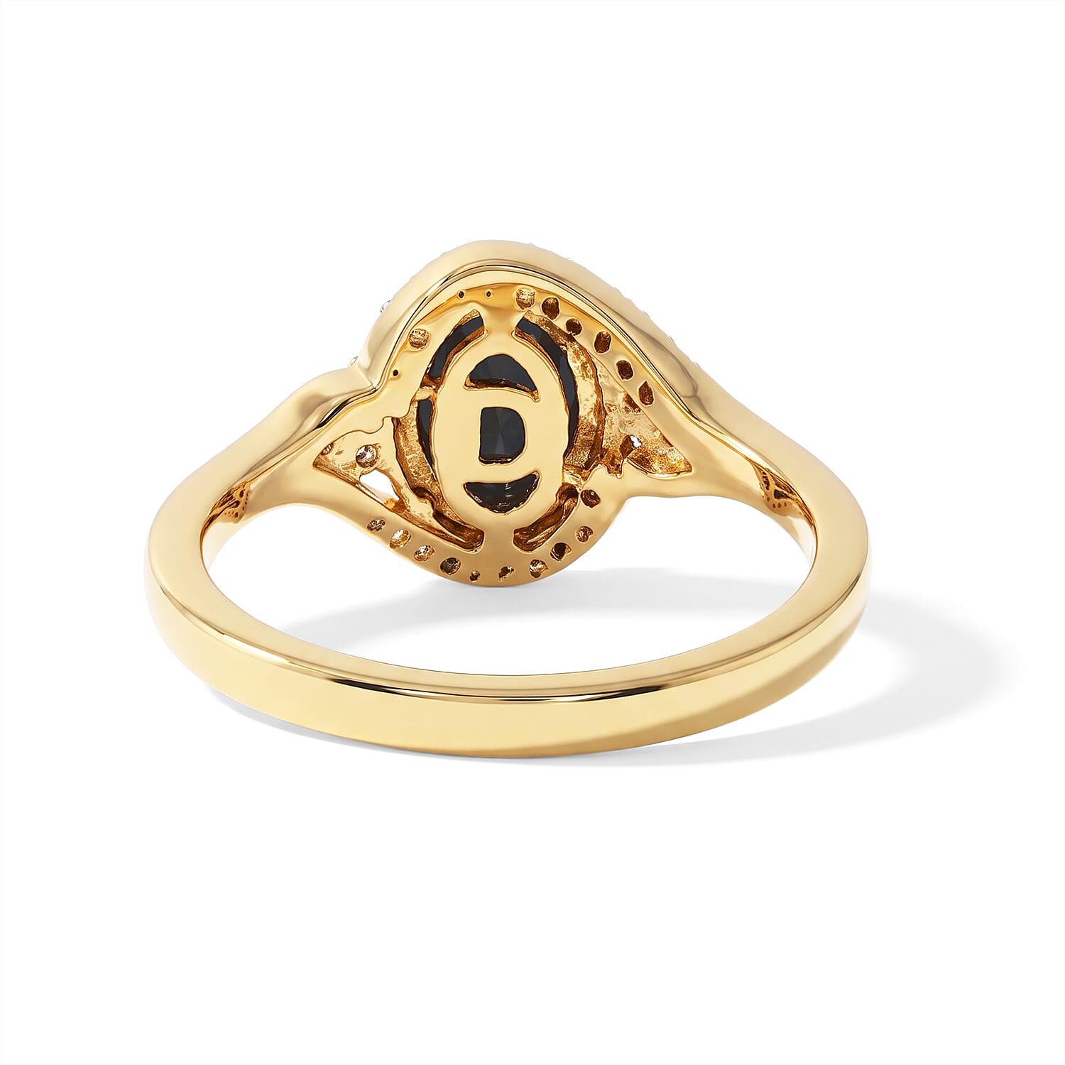 D'Joy Premium Blue Star Sapphire (DF), Multi Gemstone Ring in 18K Vermeil YG Over Sterling Silver (Size 6.0) 2.40 ctw