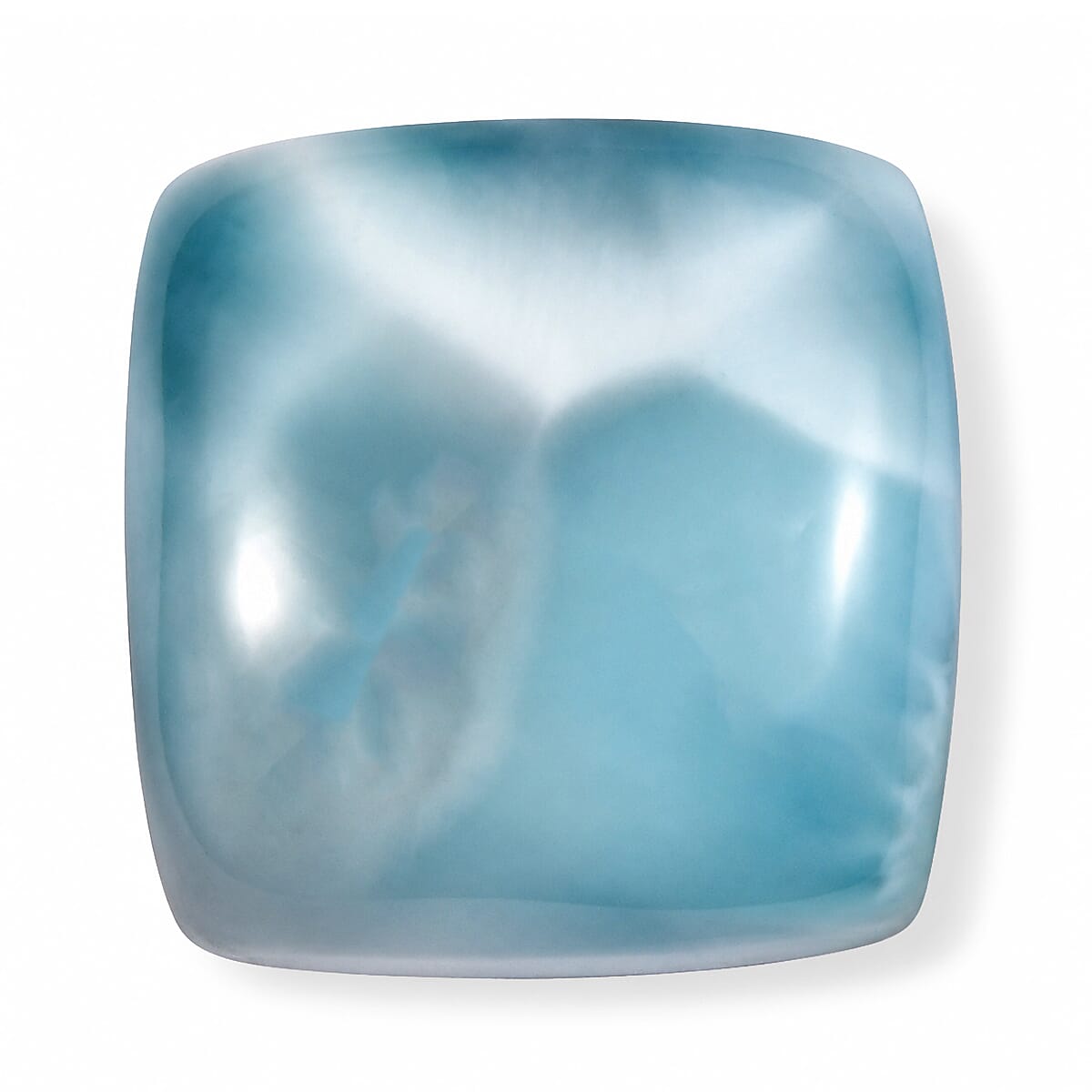 AAA Larimar (Cush 12X12 mm) 7.55 ctw