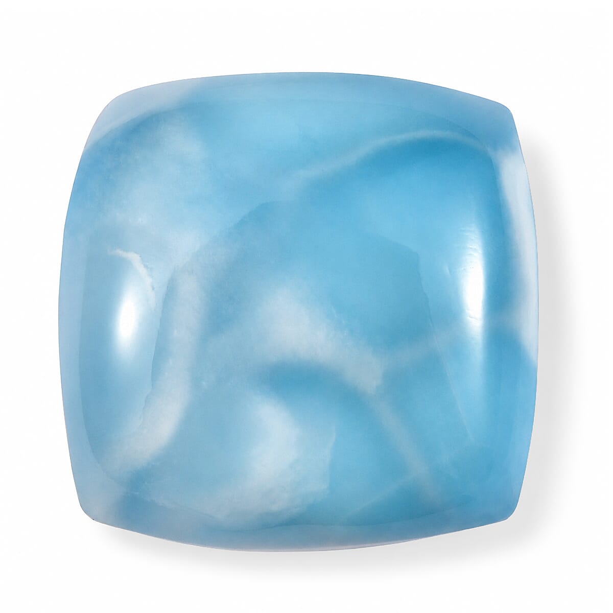 AAA Larimar (Cush 14x14 mm) 9.64 ctw