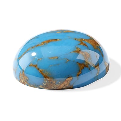 Blue Turquoise (Ovl 12x10 mm) 2.91 ctw