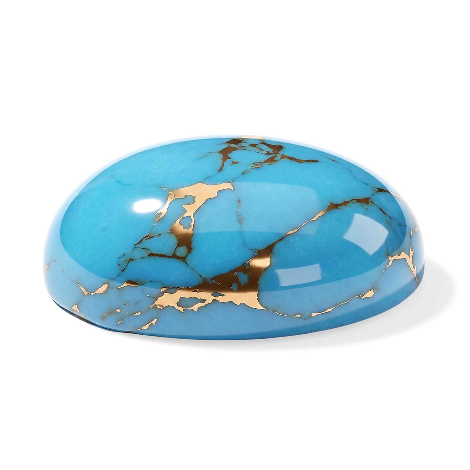 Blue Turquoise (Ovl 14x10 mm) 4.97 ctw