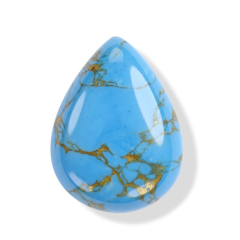 Blue Turquoise (Pear 16x12 mm) 7.06 ctw