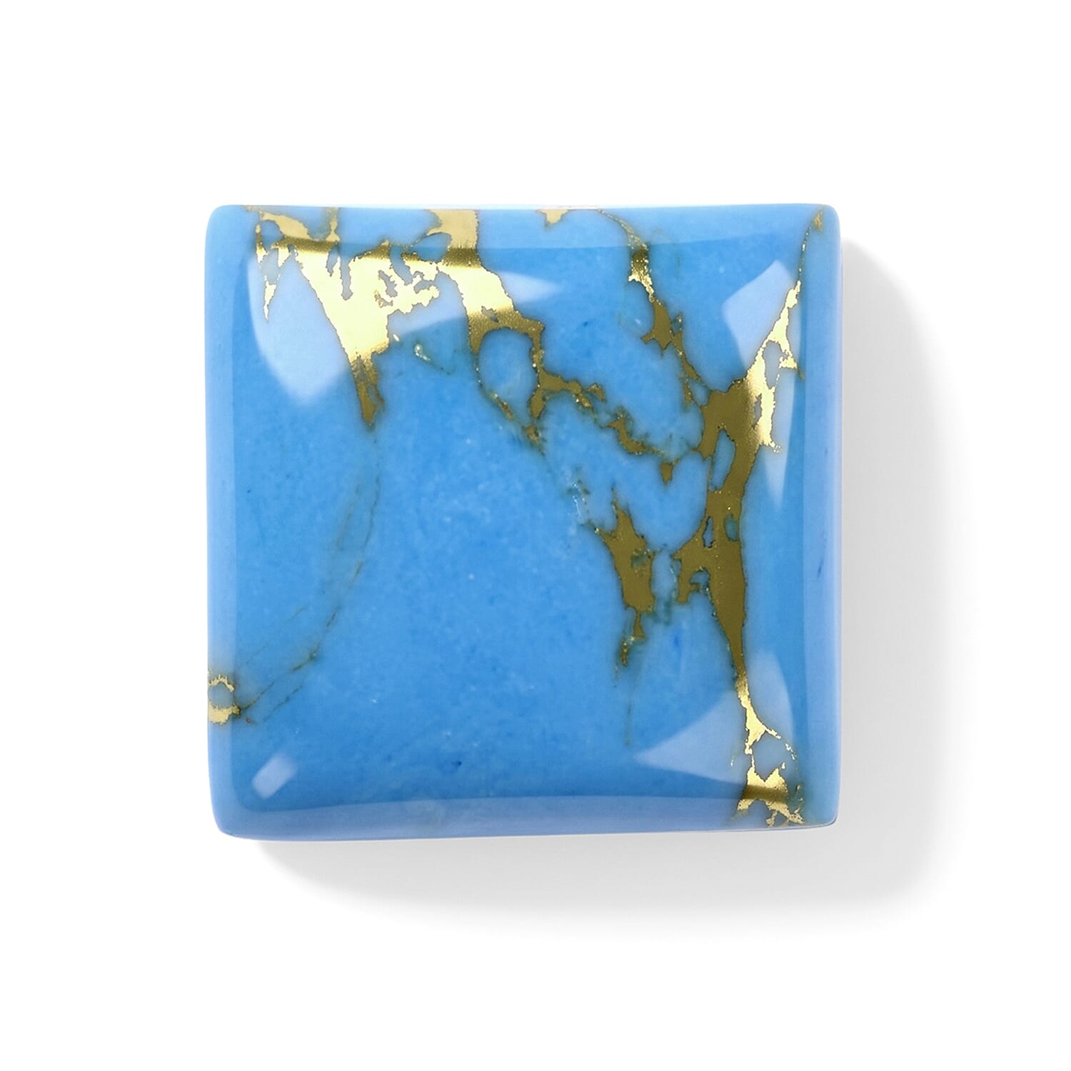 Blue Turquoise (Sqr 7 mm) 1.38 ctw