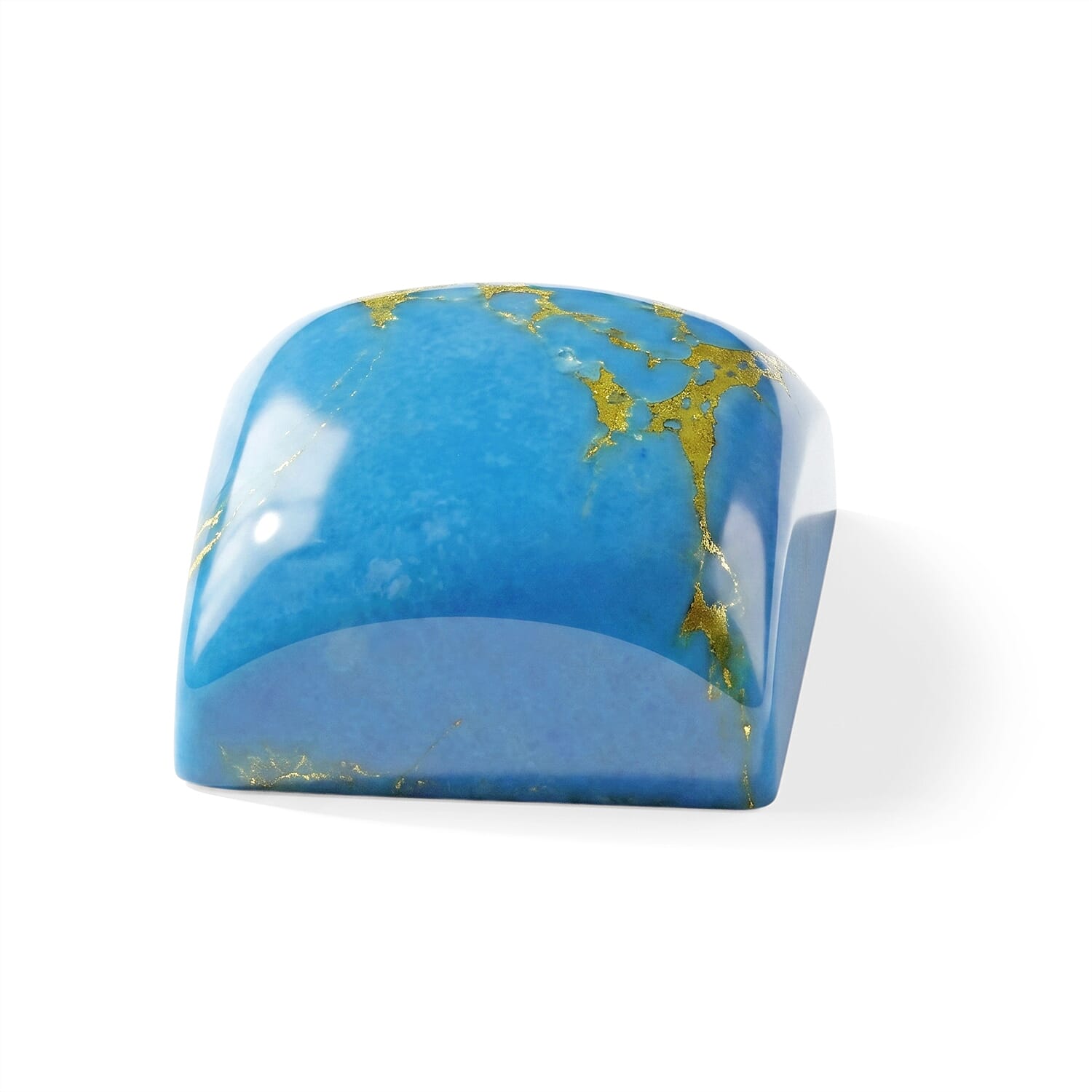 Blue Turquoise (Sqr 7 mm) 1.38 ctw