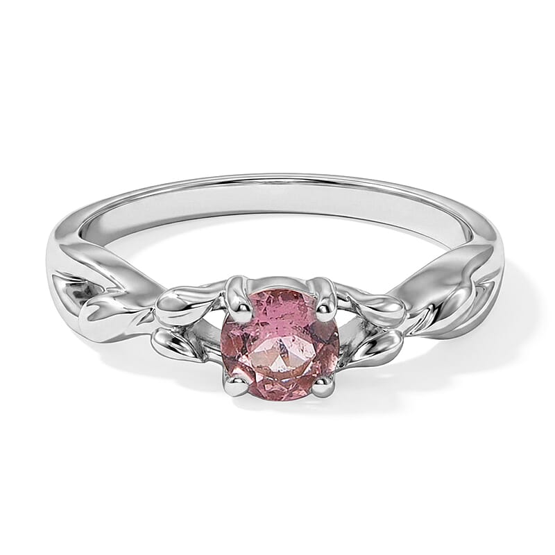 Pink Topaz 0.40 ctw Ring in Sterling Silver (Size 7.0)