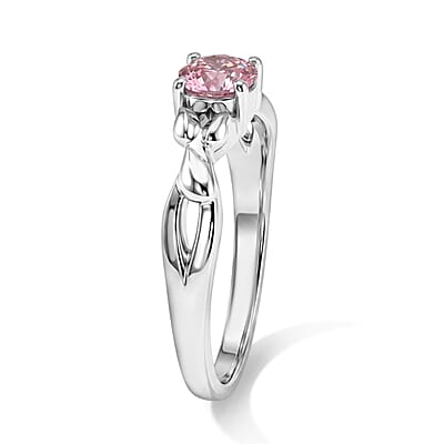 Pink Topaz 0.40 ctw Ring in Sterling Silver (Size 7.0)