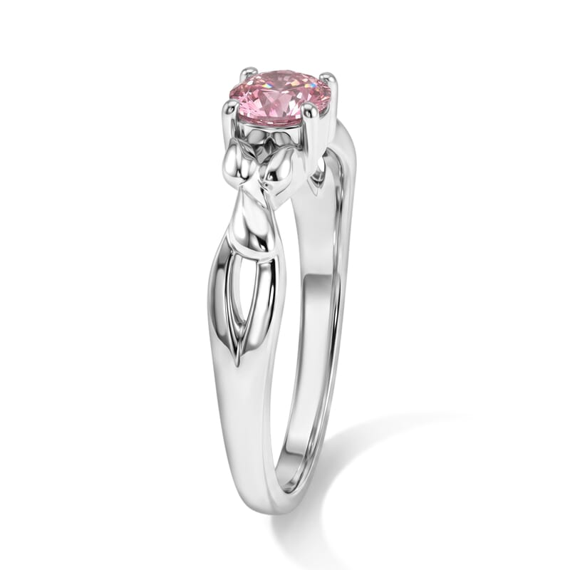 Pink Topaz 0.40 ctw Ring in Sterling Silver (Size 7.0)