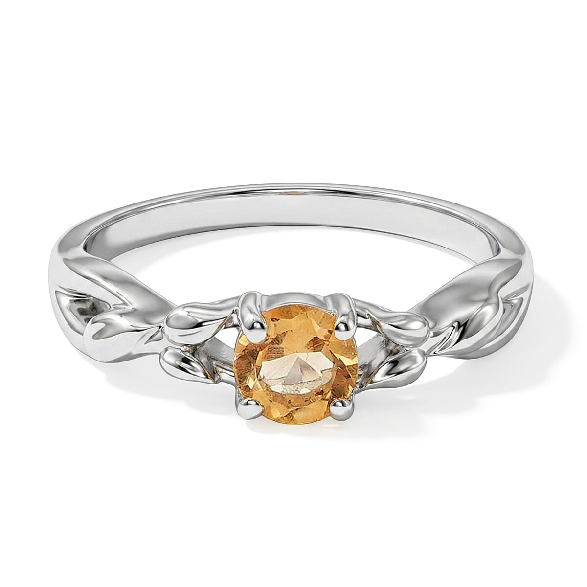 Brazilian Citrine 0.34 ctw Ring in Sterling Silver (Size 7.0)