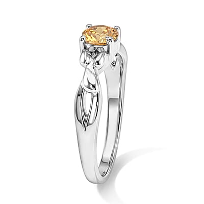 Brazilian Citrine 0.34 ctw Ring in Sterling Silver (Size 7.0)