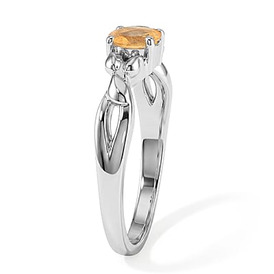 Brazilian Citrine 0.34 ctw Ring in Sterling Silver (Size 7.0)