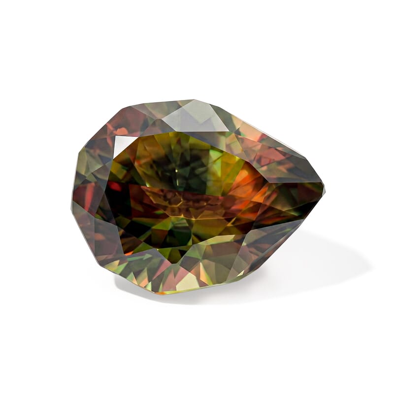 Color Change Chrome AAAA Sphene (Pear Free Size) 1.00 ctw