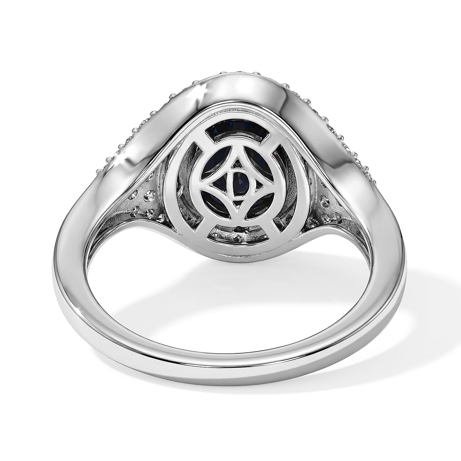 D'Joy Premium Blue Star Sapphire (DF) and Multi Gemstone 5.25 ctw Ring in Rhodium Over Sterling Silver (Size 6.0)