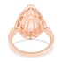 Iliana 18K Rose Gold AAA Marropino Morganite and G-H SI Diamond Ring (Size 9.0) 4.60 Grams 5.60 ctw image number 4