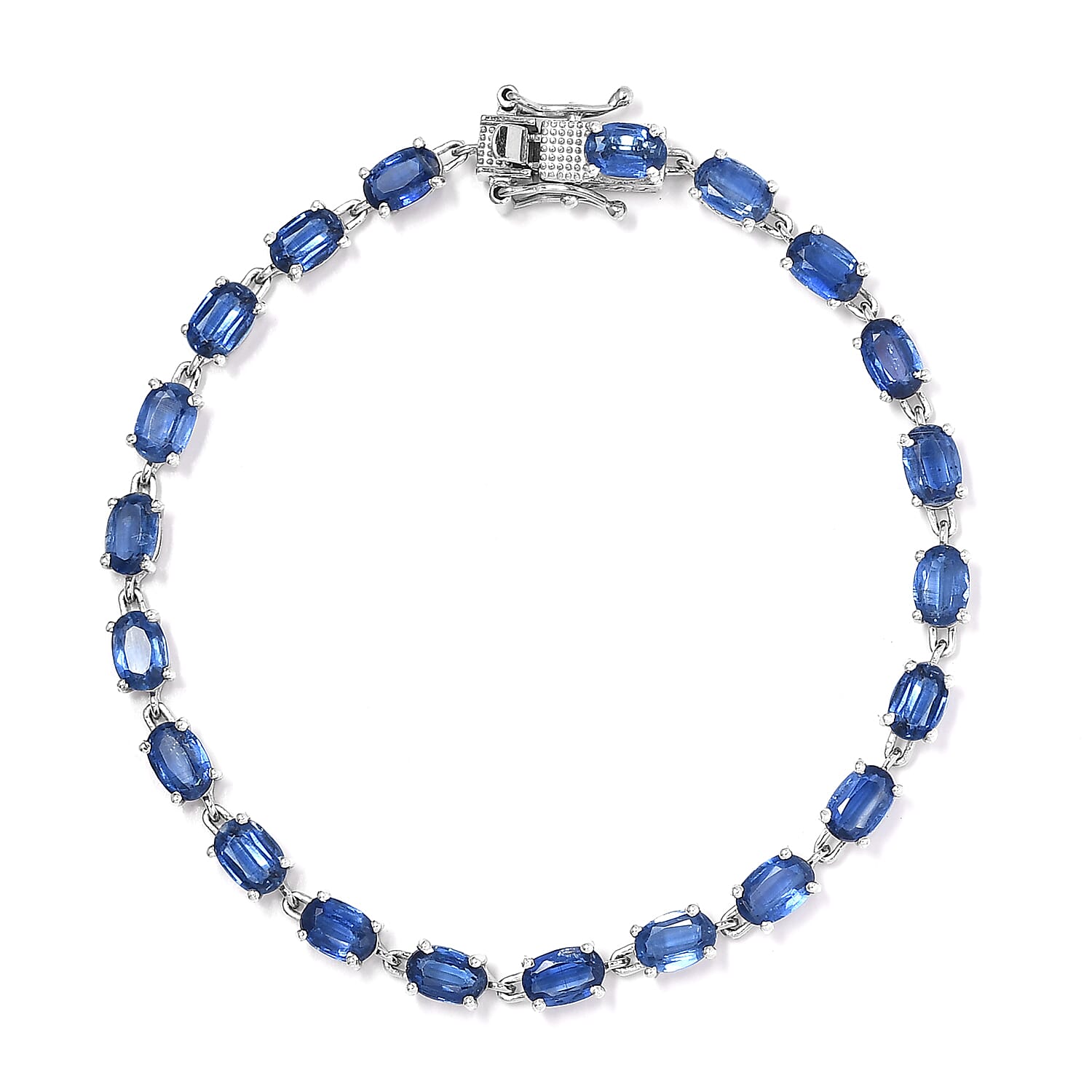 Himalayan Kyanite Tennis Bracelet in Platinum Over Sterling Silver (7.25 In) 13.25 ctw