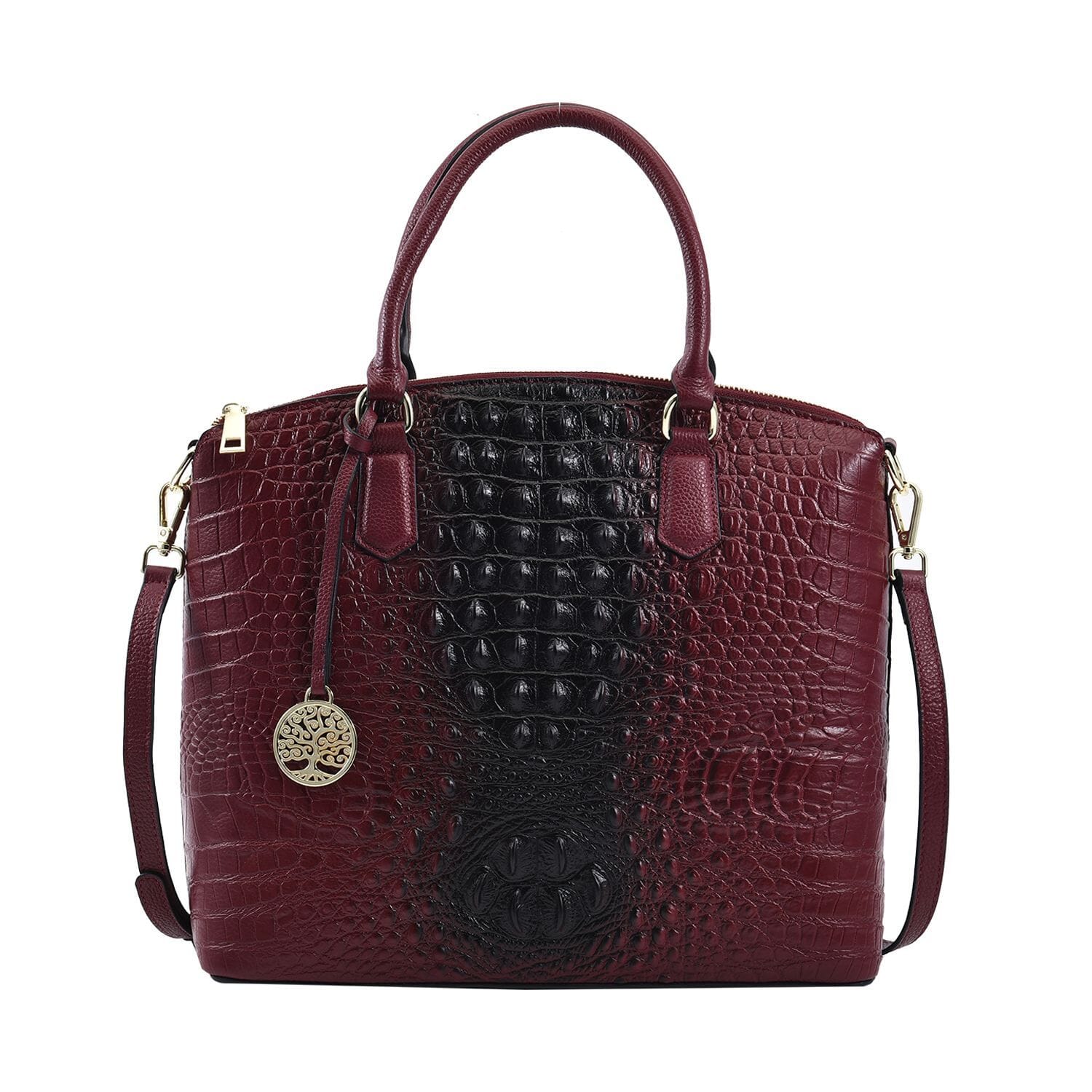 Burgundy satchel clearance purse