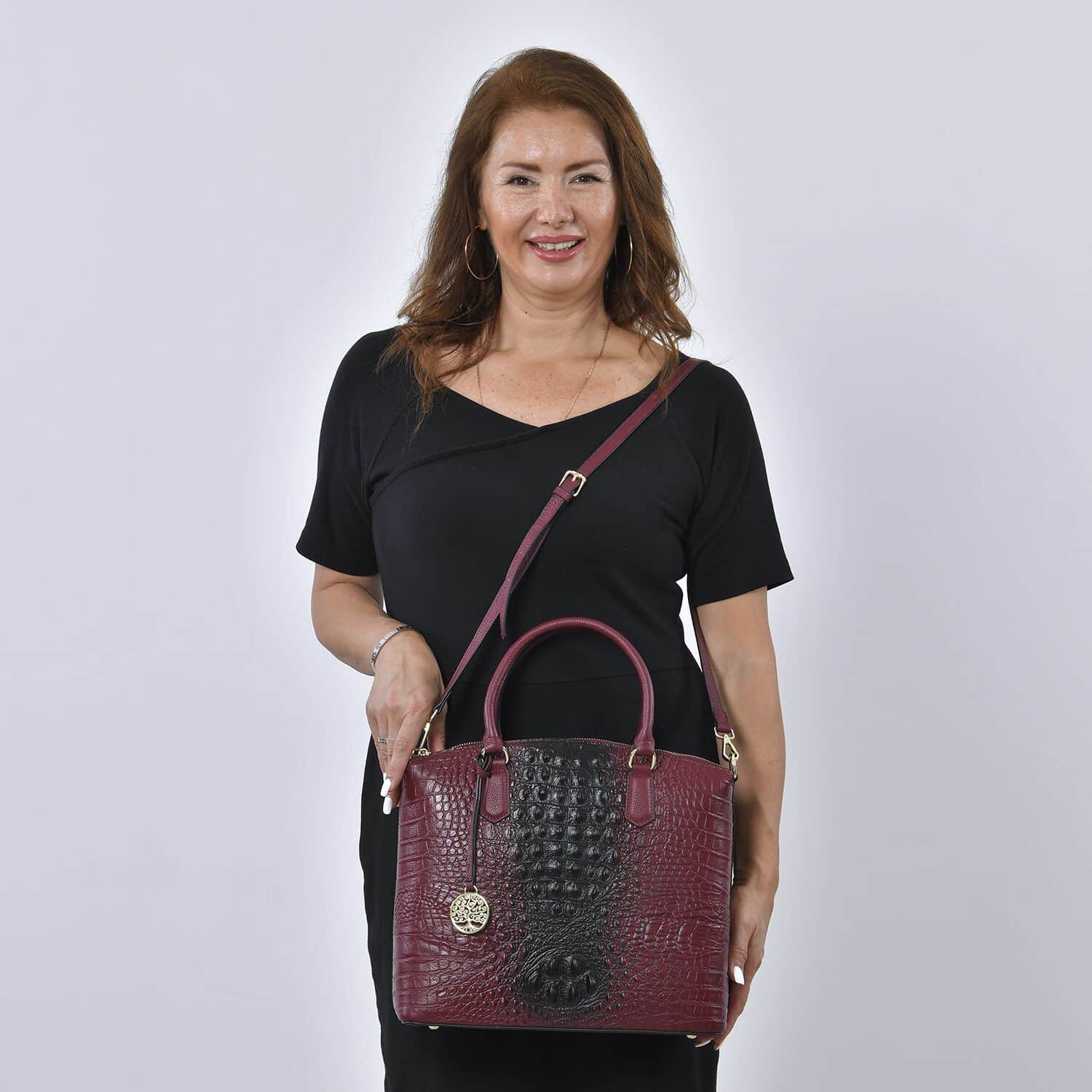 Burgundy satchel outlet purse