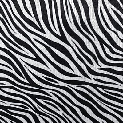 Tamsy Zebra Print Basic Scoop Neck Knit Tank - Small