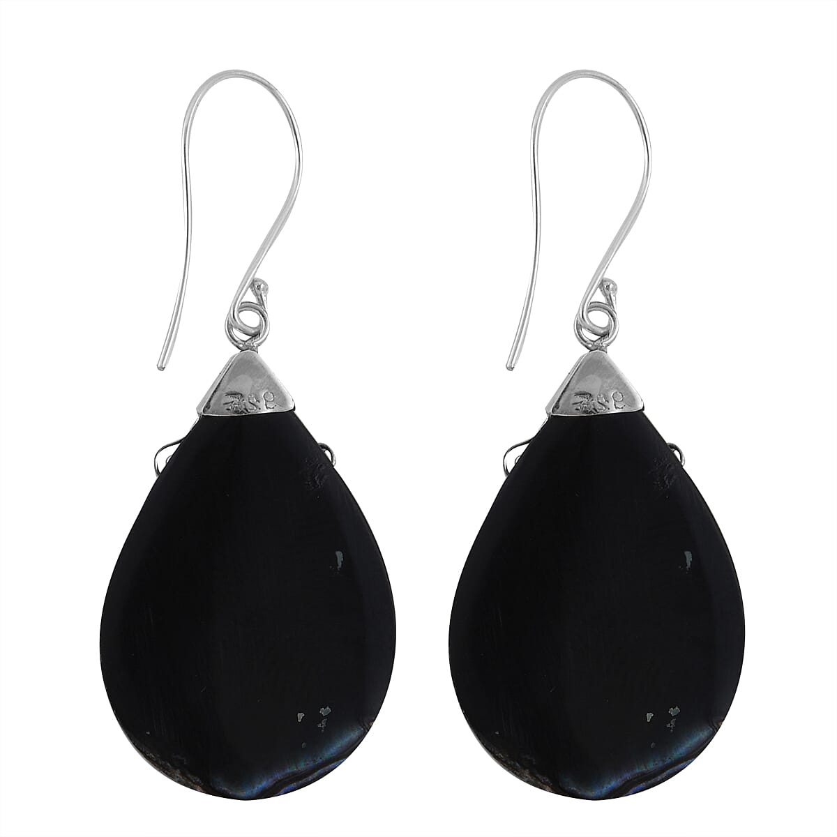 Abalone Shell Earrings in Sterling Silver