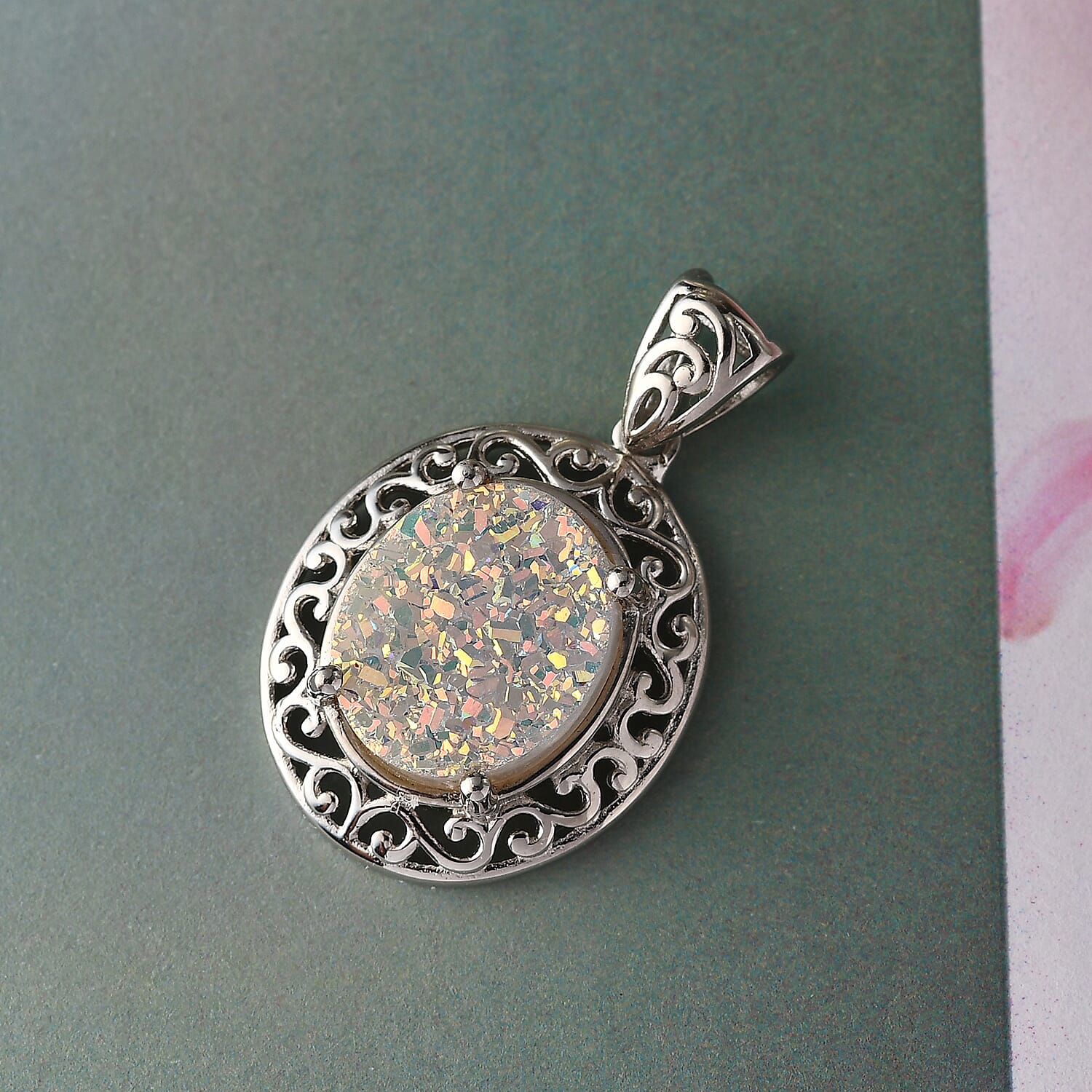 Pearl Shimmer Drusy Quartz