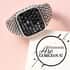 Black Diamond Men's Ring in Sterling Silver (Size 12.0) 1.00 ctw image number 1