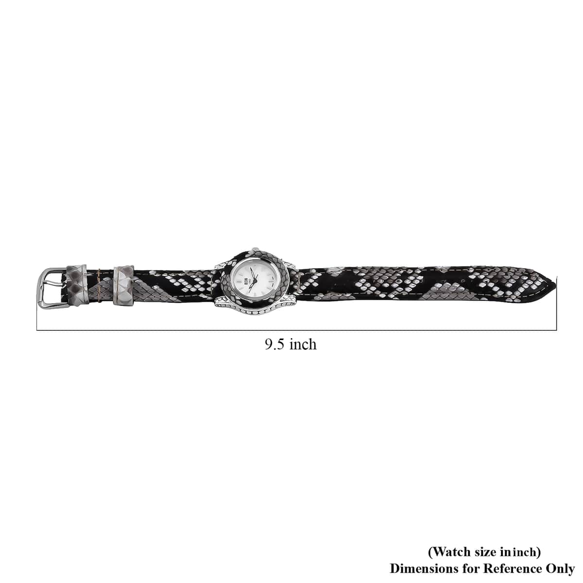TLV BALI LEGACY Eon 1962 Swiss Movement Sterling Silver Watch with Natural Gray Python Leather Strap (16 g) image number 5