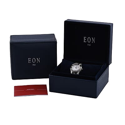 Bali Legacy Eon 1962 Swiss Movement Sterling Silver Watch with Natural Gray 100% Genuine Python Leather Strap, Leather Watch, Women Watch, Quartz Watch, Ladies Watch