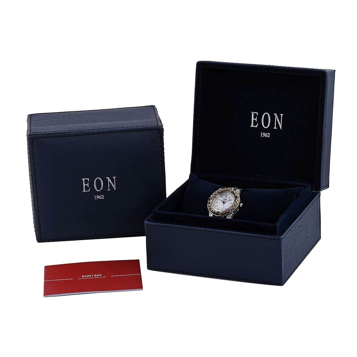 Bali Legacy Eon 1962 Swiss Movement Sterling Silver Watch with Brown 100% Genuine Python Leather Strap, Leather Watch, Women Watch, Quartz Watch, Ladies Watch image number 6