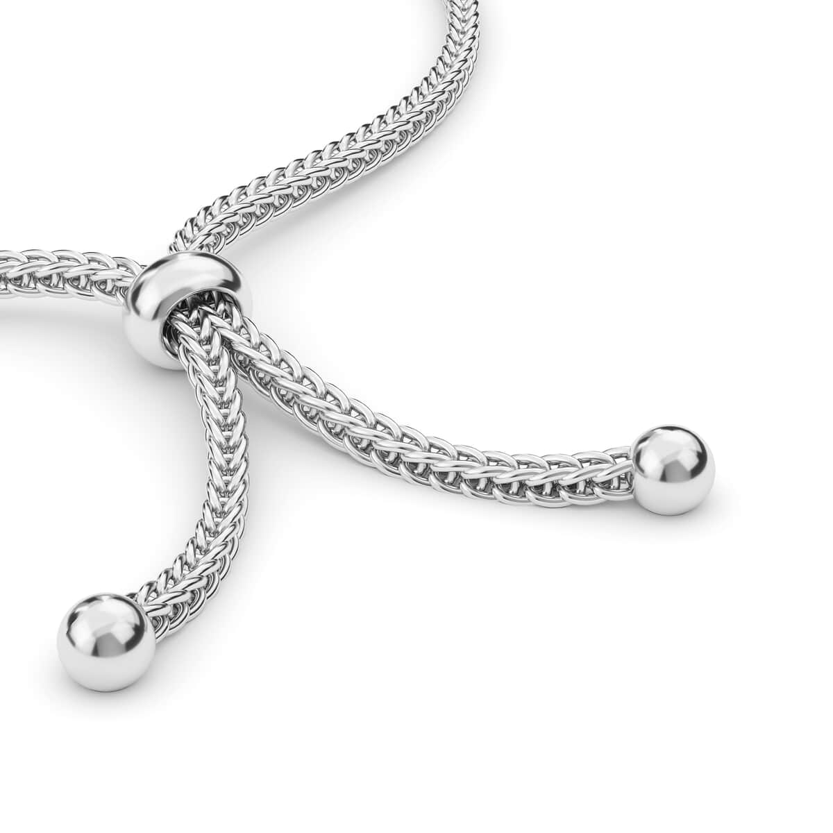 Galilea Rose Quartz Bolo Bracelet in Stainless Steel 4.90 ctw image number 5