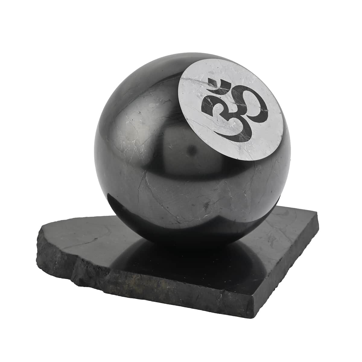 Shungite OM Sphere on Stand 80mm 32185.00ctw image number 6