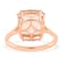 Certified Iliana 18K Rose Gold AAA Marropino Morganite Solitaire Ring (Size 6.0) 4 Grams 7.25 ctw image number 4