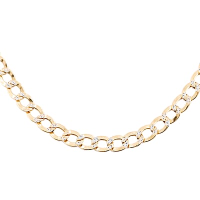 VEGAS CLOSEOUT Deal 10K Yellow Gold 3.5mm Curb Necklace 22 Inches 4.60 Grams