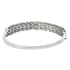 Chrome Diopside Bangle Bracelet in Platinum Over Sterling Silver (8 In) 13.85 ctw image number 6
