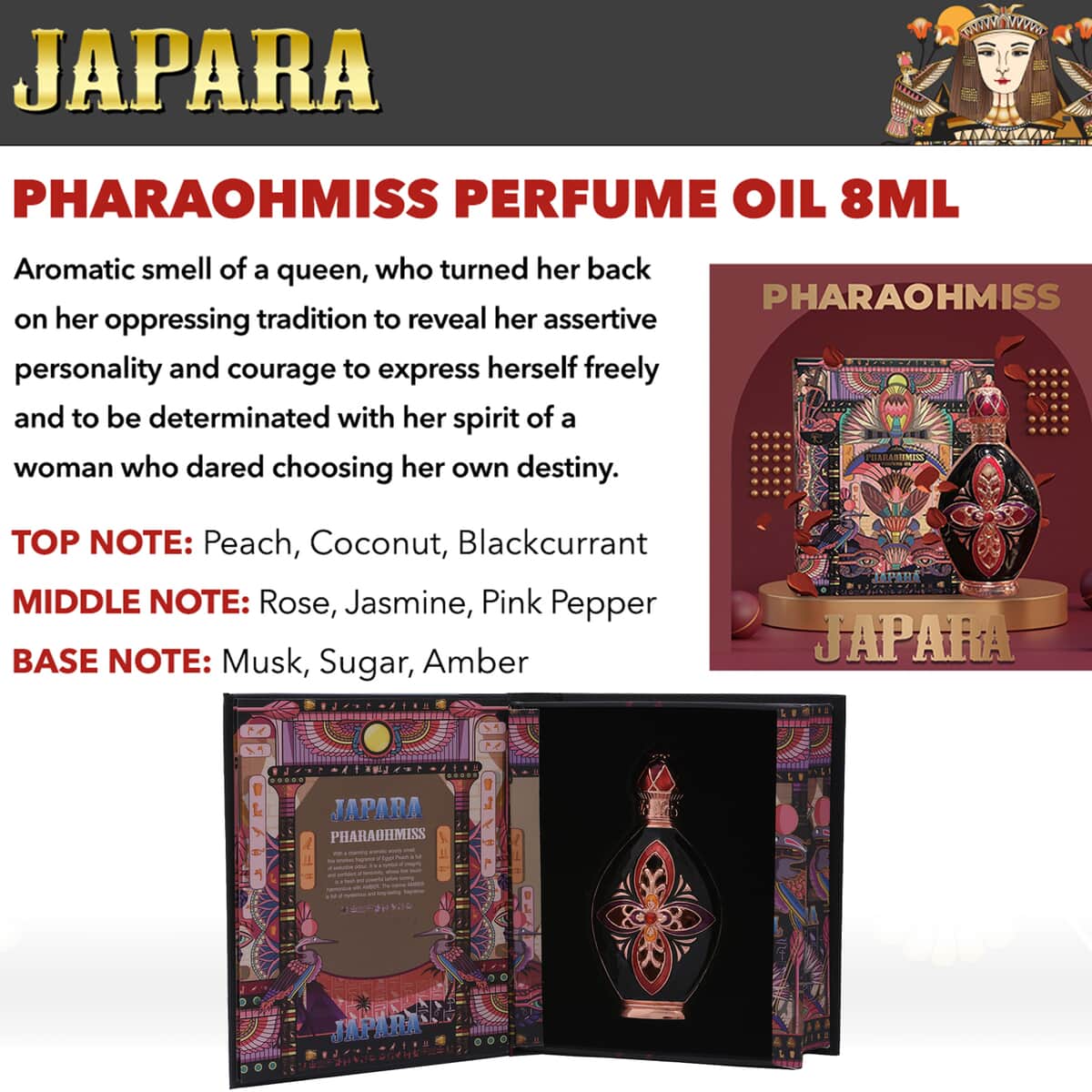 Japara Pharaohmiss Perfume Oil (8ml) image number 2