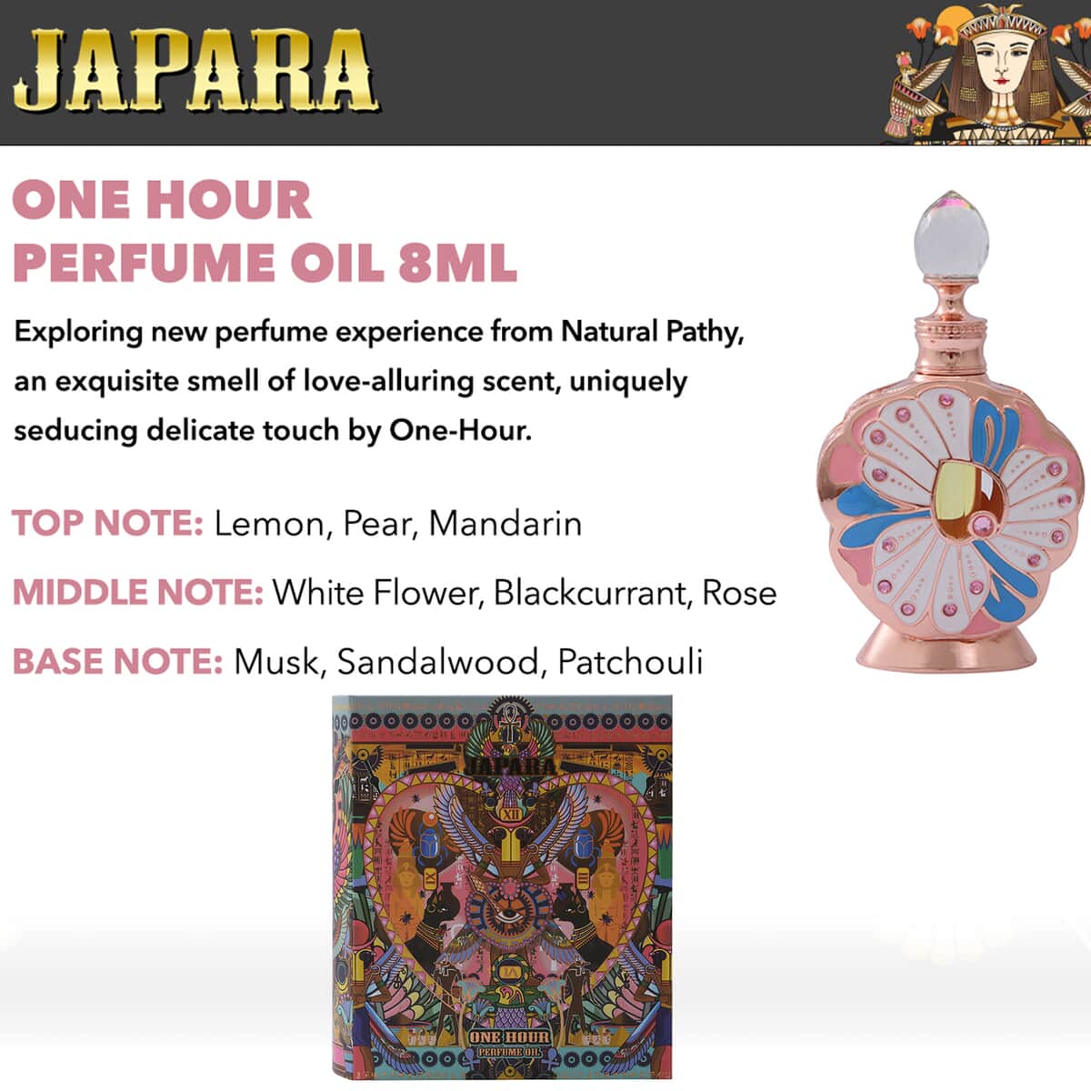 Japara One Hour Perfume Oil (8ml) image number 2
