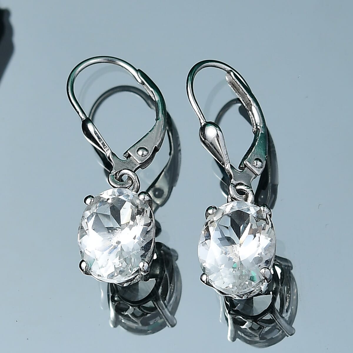J Francis Embellished with Crystal by Swarovski Earrings in Platinum Over Sterling Silver image number 1