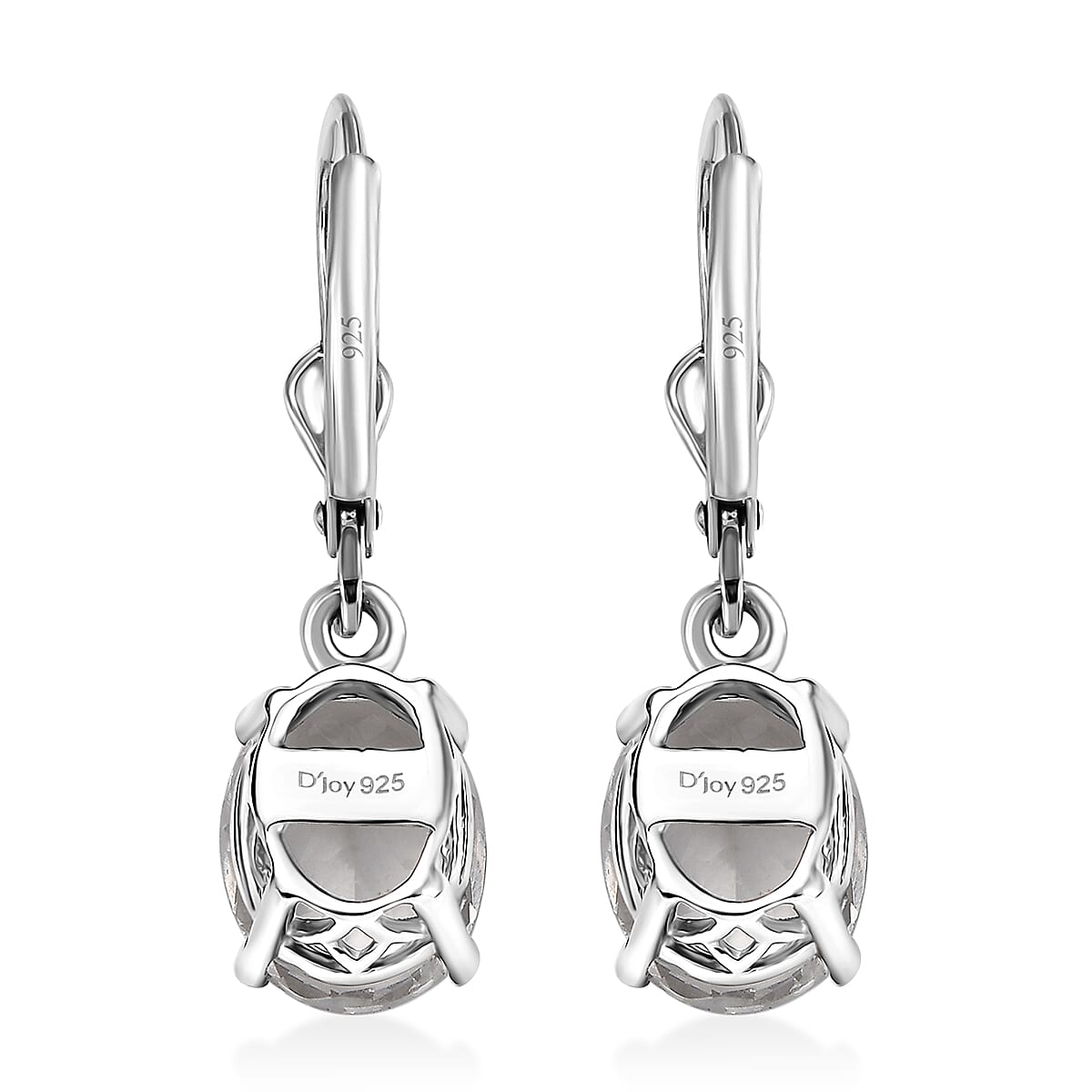 J Francis Embellished with Crystal by Swarovski Earrings in Platinum Over Sterling Silver